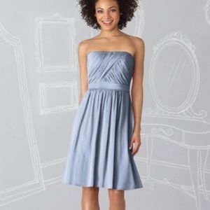 Strapless dress with a line fit